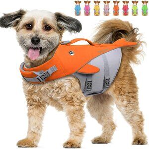 Orange Dog Life Jacket